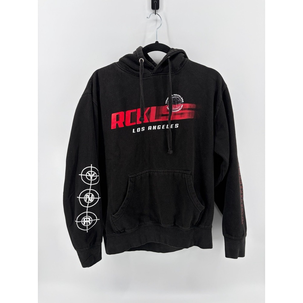 Young & Restless, Reckless Los Angeles, Black/Red/White Hoodie, Size Medium